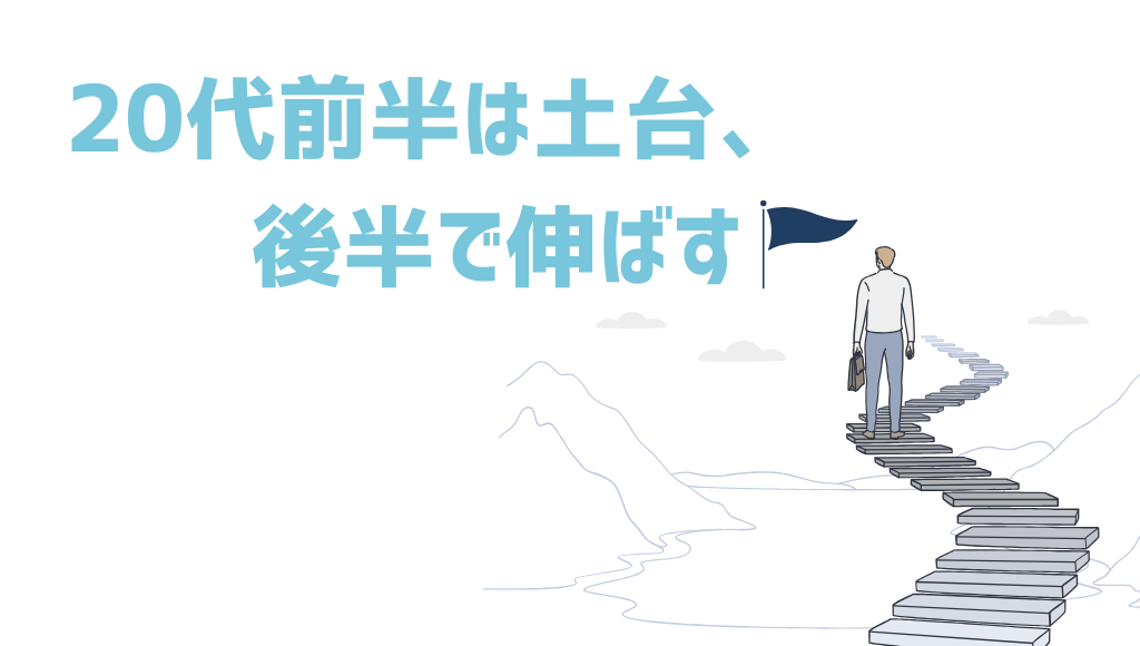 20代前半は土台、後半で伸ばす